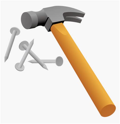 Vector Model Hammer Png Download - Hammer And Nail Png, Transparent Png ...