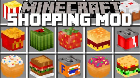 Minecraft SHOPPING MOD / OPEN UP STORES AND SELL PRODUCTS!! Minecraft ...