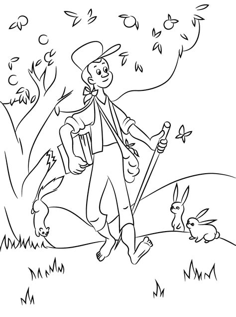 Johnny Appleseed Coloring Pages - Best Coloring Pages For Kids