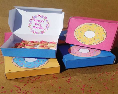 Mini Donut Boxes--Free Printable | Mandy's Party Printables