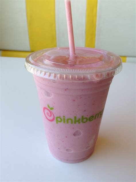 Strawberry pomegranate Froyo shake from Pinkberry | Pinkberry, Food, Snack recipes