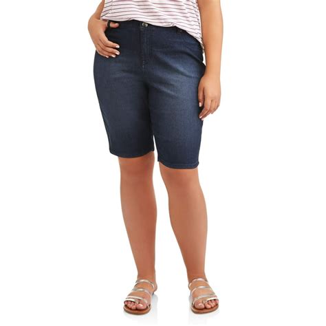 A3 Denim - A3 Denim Women's Plus Size Basic Bermuda Shorts - Walmart ...