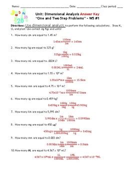 40 dimensional analysis practice worksheet with answers - Worksheet Information