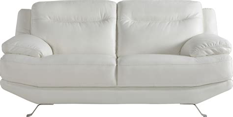 White Leather Loveseat – Flower Love