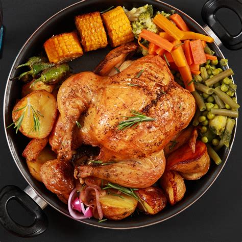 Classic Roast Chicken Recipe with Vegetables