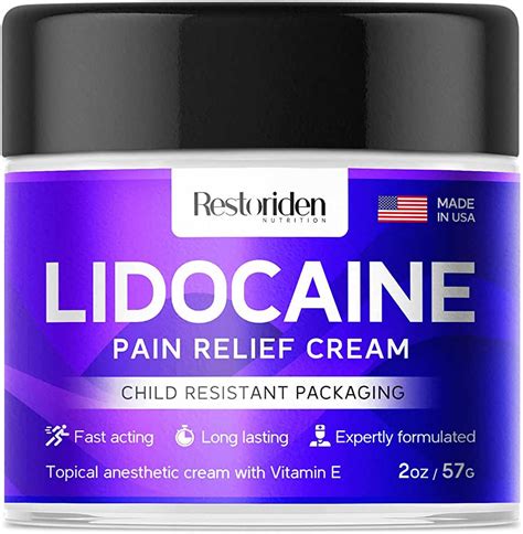 Amazon.com: pain relief cream with lidocaine