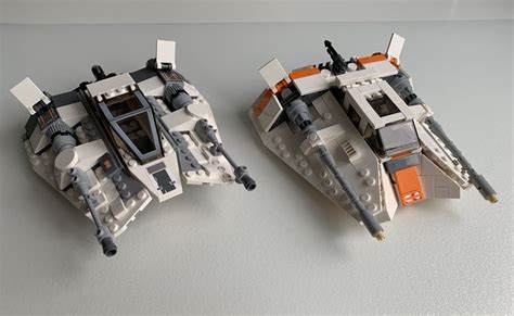 My new Hoth Snowspeeder MOC (by FlyingWaffle/BrickVault) in Comparison ...