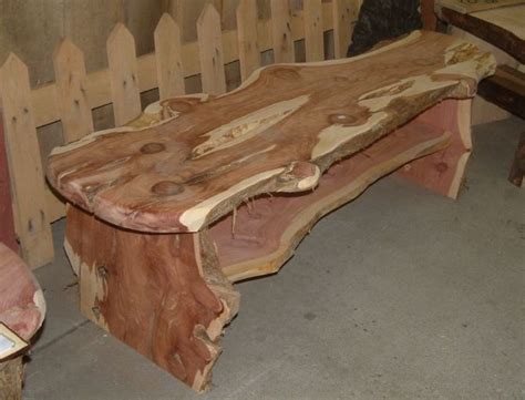 Today's project-live edge cedar slab bench or table | Cool woodworking projects, Cedar ...