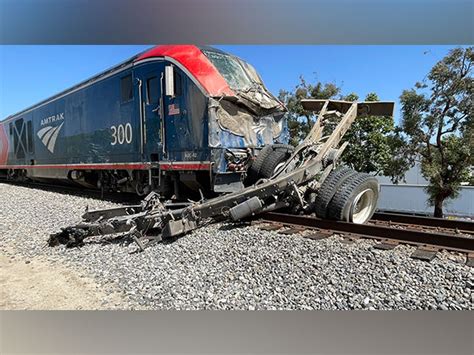 California: 16 injured as Amtrak passenger train derails after hitting ...