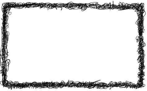 4 Rectangle Scribble Frame (PNG Transparent) | OnlyGFX.com