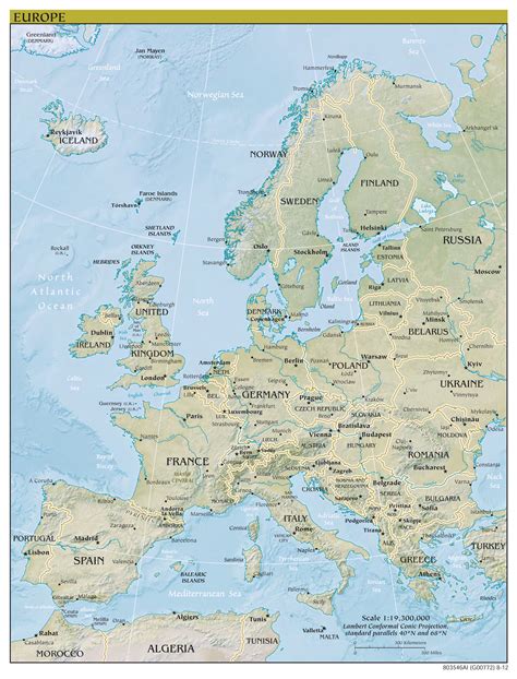 Map Of Europe Showing Major Cities | Images and Photos finder