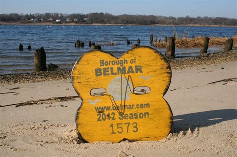 Belmar NJ Beach badge sign handmade by Signs by the Sea | Nj beaches ...