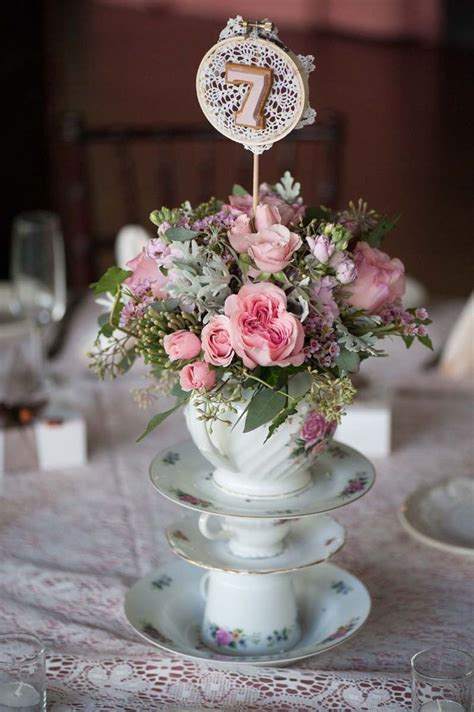 Gallery: shabby chic wedding table centerpieces - Deer Pearl Flowers