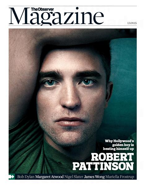 Robcecadas: PRÉVIA ROBERT NA CAPA DA "THE OBSERVER MAGAZINE"