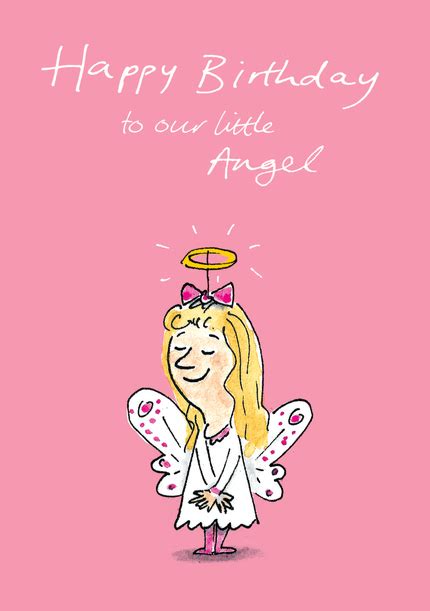 Little Angel Birthday Card | Funky Pigeon