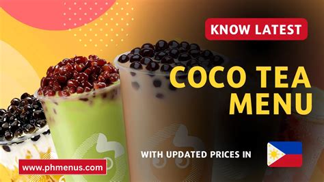 CoCo Tea Menu & Updated Prices in Philippines 2023