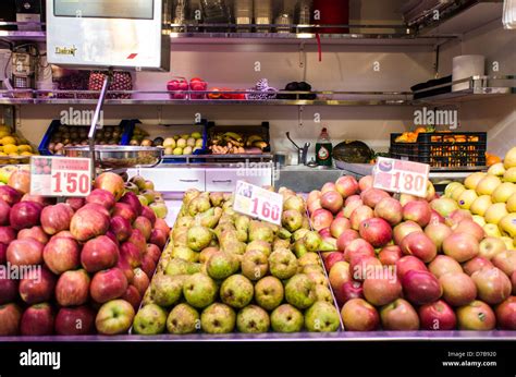 Valencia central market, Spain Stock Photo - Alamy