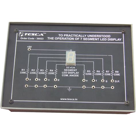 Module - To practically understood the operation of a 7-segment LED display