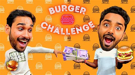 ₹10,000 Burger Eating Challenge (but there is a TWIST...🤫) - YouTube