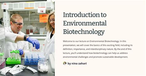 Introduction to Environmental Biotechnology