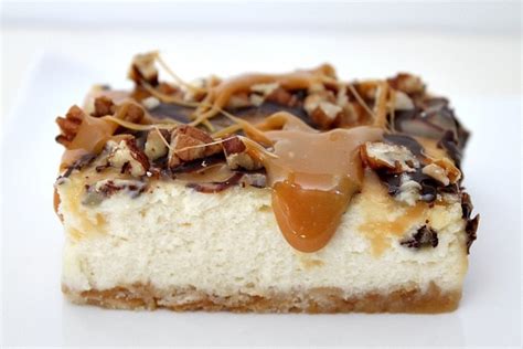 Caramel Pecan Cheesecake Bars - Recipe Girl