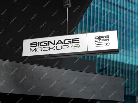 Premium PSD | Advertising shop signage mockup