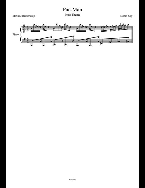 Pac Man: Intro Theme sheet music download free in PDF or MIDI