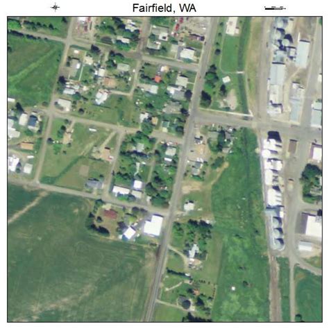 Aerial Photography Map of Fairfield, WA Washington