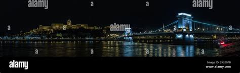 Budapest Panorama at Night Stock Photo - Alamy