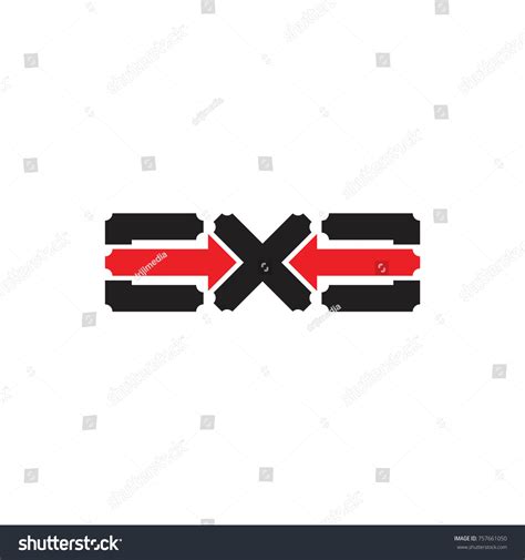 Exe Letter Arrow Logo Design Vector Stock Vector (Royalty Free) 757661050 | Shutterstock