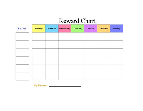 Free Reward Chart Printable For Kids Behavior Tracking