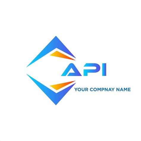 API abstract technology logo design on white background. API creative initials letter logo ...