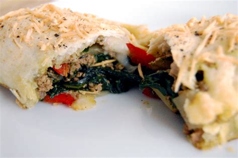 Savory Pesto, Sausage & Spinach Turnovers | Savour the Senses