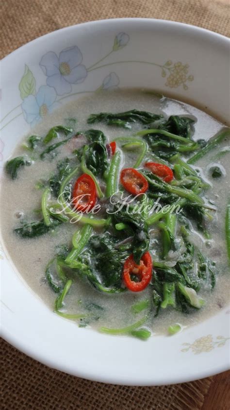 Masak Lemak Putih Sayur Bayam - Azie Kitchen