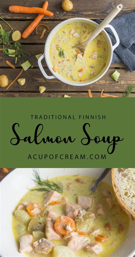 Finnish Salmon Soup- Lohikeitto | A Cup Of Cream