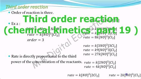 Third order reaction and its meaning (chemical kinetics part 19 for CBSE class 12 and JEE, IIT ...