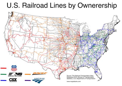 Map Of Railroads In Usa | Kinderzimmer 2018