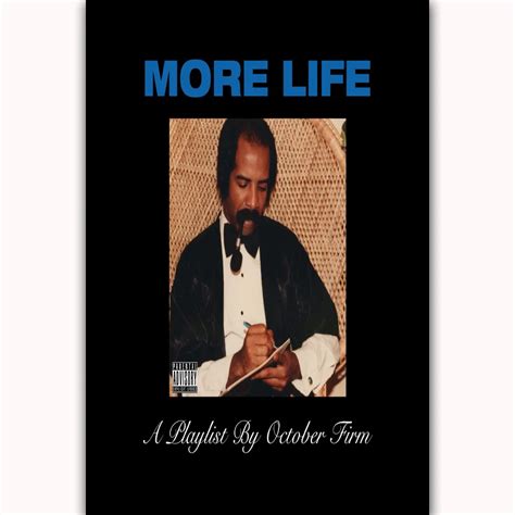 MQ427 Drake More Life Album Music 2017 Cover Hot New Art Poster Top Silk Light Canvas Home Decor ...