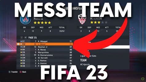 What team is Messi on FIFA 23 - Lionel Messi in FIFA 2023 - YouTube