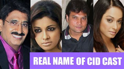 Real Name of CID Cast and Characters - YouTube