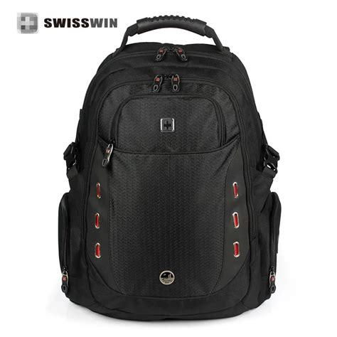 swisswin waterproof Laptop Backpack for 15.6" Computer Backpack with Multi Pocket For Business ...