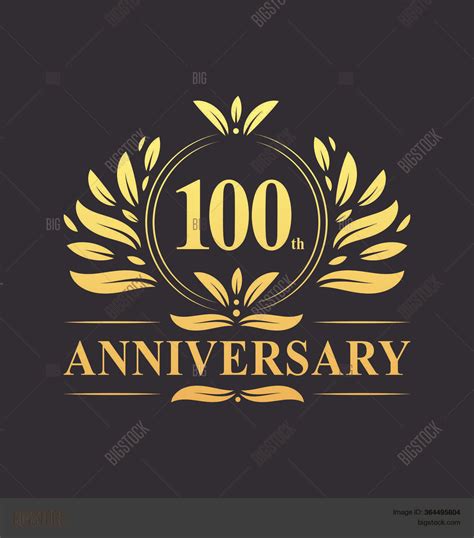 100th Anniversary Vector & Photo (Free Trial) | Bigstock