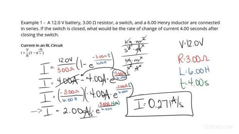 How to Calculate the Rate of Change of Current in an Inductor with Transient Current | Physics ...