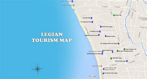 Legian Map | Bali Travel Guides