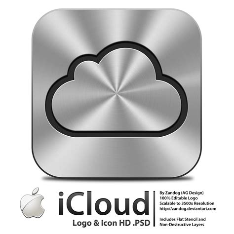 Apple iCloud Logo - Icon .PSD by zandog on DeviantArt