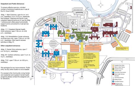 Outpatient Entrances Map For St. Cloud VAMC | VA St Cloud Health Care ...