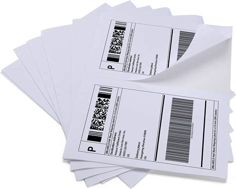 Amazon.com : ZMLABELS Half Sheet Shipping Label, Adhesive Printer Paper ...