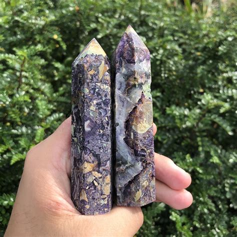 4'' Silky Fluorite Tower Fluorite Root Tower Purple | Etsy