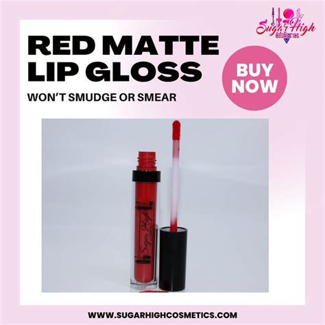 Red Matte Lip Gloss in 2022 | Matte lip gloss, Lip gloss, Matte lips