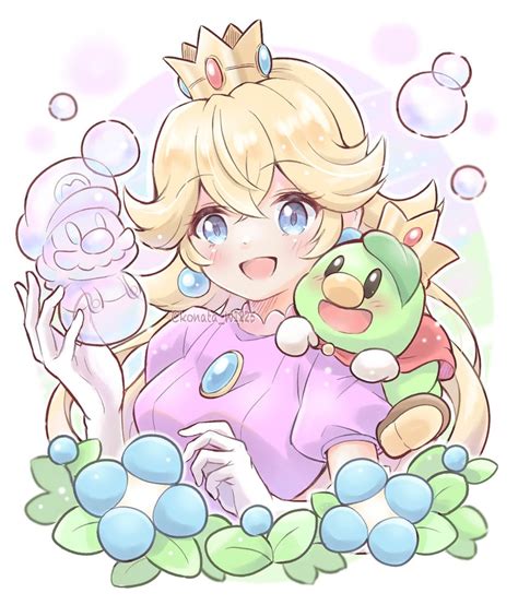 princess peach, prince florian, and bubble peach (mario and 1 more) drawn by konata_w1225 | Danbooru